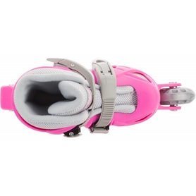 Коньки роликовые + шлем и защита Reaction розовый - Фото №5