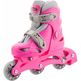 Коньки роликовые раздвижные детские Reaction Kid's inline skates of extension-type RC15GX2 розовый - Фото №4