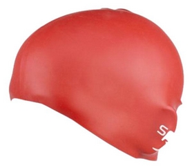 Шапочка для плавания детская Speedo Plain Moulde Silicone Junior Cap Red - Фото №3