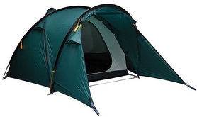 Палатка трехместная Wechsel Halos 3 Zero-G -зеленая + коврик Mola, 3 шт (922077)