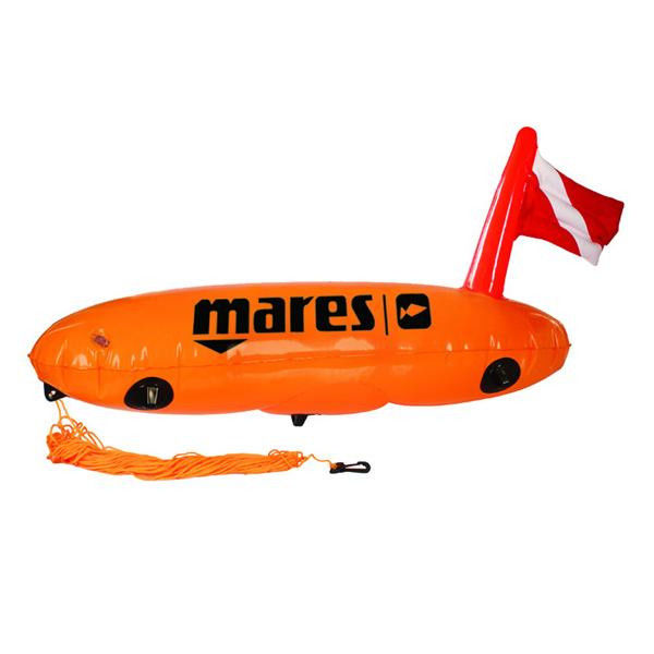 

Буй Mares Torpedo с держателями снаряжения.