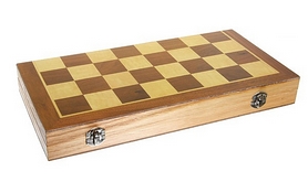 Набір настільних ігор 3 в 1 (шахи, шашки, нарди) W2408 - Фото №3