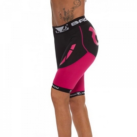 Компрессионные шорты женские Bad Boy Compression Shorts Black/Pink - Фото №3