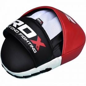 Лапы боксерские RDX Gel Focus Red (2 шт) - Фото №3
