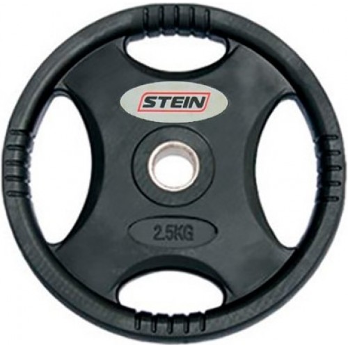 

Диск олимпийский полиуретановый 2,5 кг Stein DB6061-2.5 с хватами - 51мм, Черный