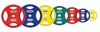 Диск олимпийский полиуретановый 10 кг Stein DB6092-10 с хватами цветной - 51мм - Фото №2