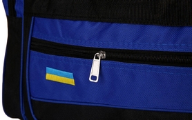 Сумка спортивная DUFFLE BAG UKRAINE GA-4633 (PL, р-р 50х19,5х24см, черный-синий) - Фото №2