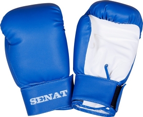 Перчатки боксерские Senat 1550 сине-белые