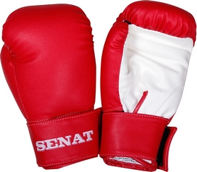 Перчатки боксерские Senat 1550 красно-белые