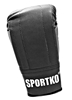 Перчатки снарядные кожаные Sportko PD-3-B черные