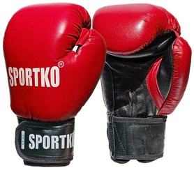 Перчатки боксерские Sportko PD-1R красные