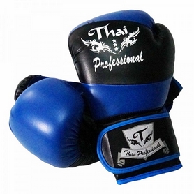 Перчатки боксерские Thai Professional BG7 TPBG7-BK-BL черно-синие