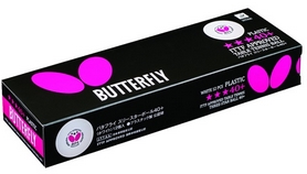 Набір м'ячів для настільного тенісу Butterfly 40+ Plastic 3 * (12шт., Білий) - Фото №2
