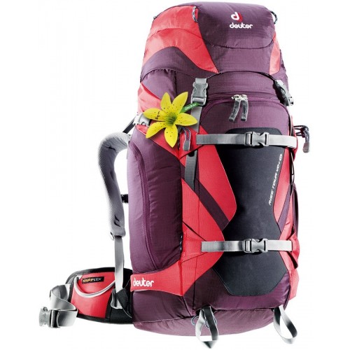 

Рюкзак туристический Deuter Rise Tour 40+SL aubergine-fire, Розовый