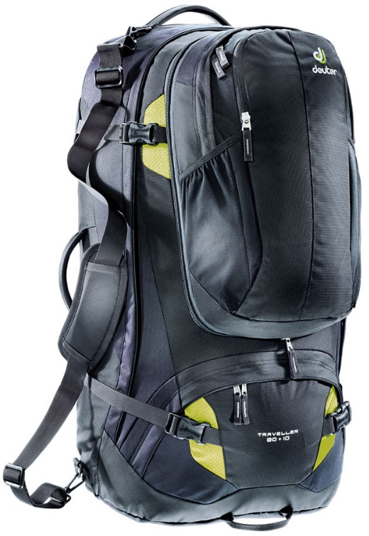 

Рюкзак туристический Deuter Traveller 80 + 10 black-moss 7260, Черный