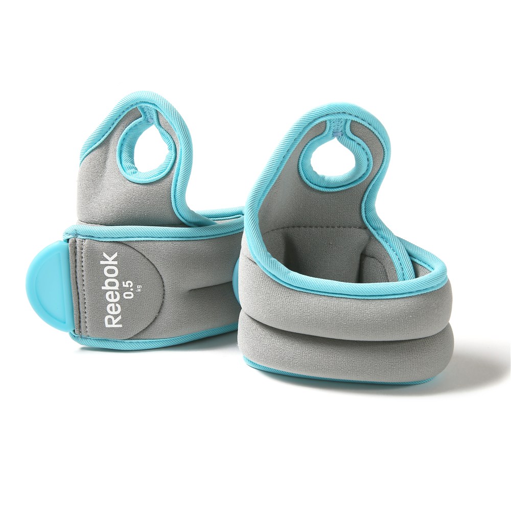 

Утяжелители для рук Reebok 2 шт по 0.5 кг голубые, Голубой