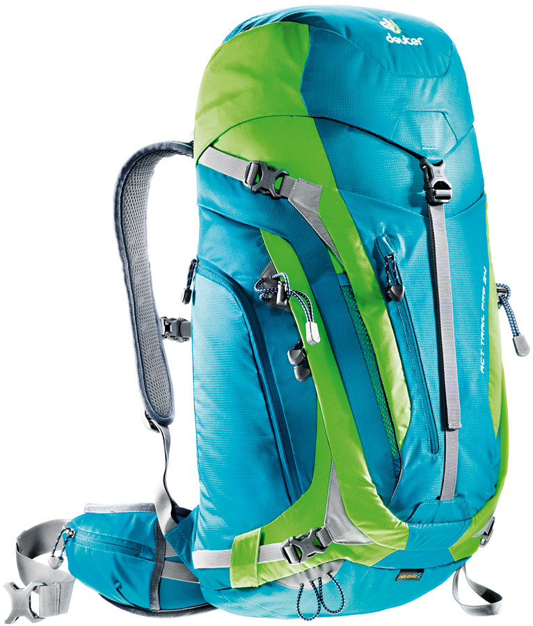 

Рюкзак туристический Deuter Act Trail Pro 34 л SL petrol-kiwi, Зеленый