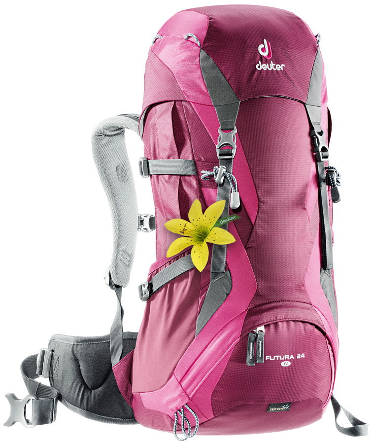 

Рюкзак туристический Deuter Futura 24+2 л SL blackberry-magenta, Малиновый