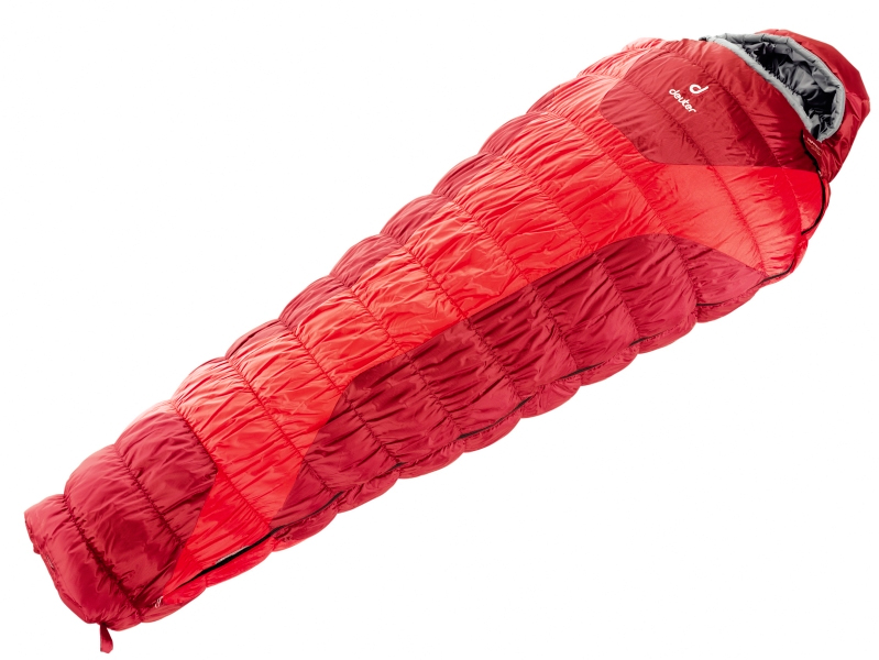 

Мешок спальный (спальник) Deuter Exosphere -4° L fire-cranberry правый