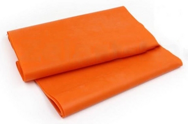 Лента эластичная для пилатеса Pro Supra (р-р 1,5 м x 15 см x 0,35 мм) оранжевая