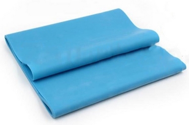 Лента эластичная для пилатеса Pro Supra (р-р 1,5 м x 15 см x 0,35 мм) голубая