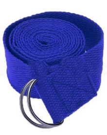 Ремень для йоги Pro Supra (183 см x 3,8 см) синий