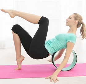 Колесо-кольцо для йоги Pro Supra FI-5110 Yoga Wheel зеленый-фиолетовый - Фото №4