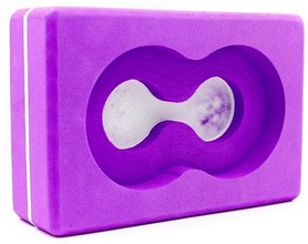 Йога-блок с отверстием Pro Supra FI-5163 фиолетовый