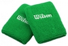 Повязки на кисть (напульсники) Wilson Double Wristband SS15 Green (2 шт)