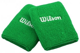 Повязки на кисть (напульсники) Wilson Double Wristband SS15 Green (2 шт)