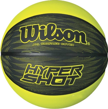 Мяч баскетбольный Wilson Hyper Shot RBR Basketball BKLI SZ6 Black-Yellow №6