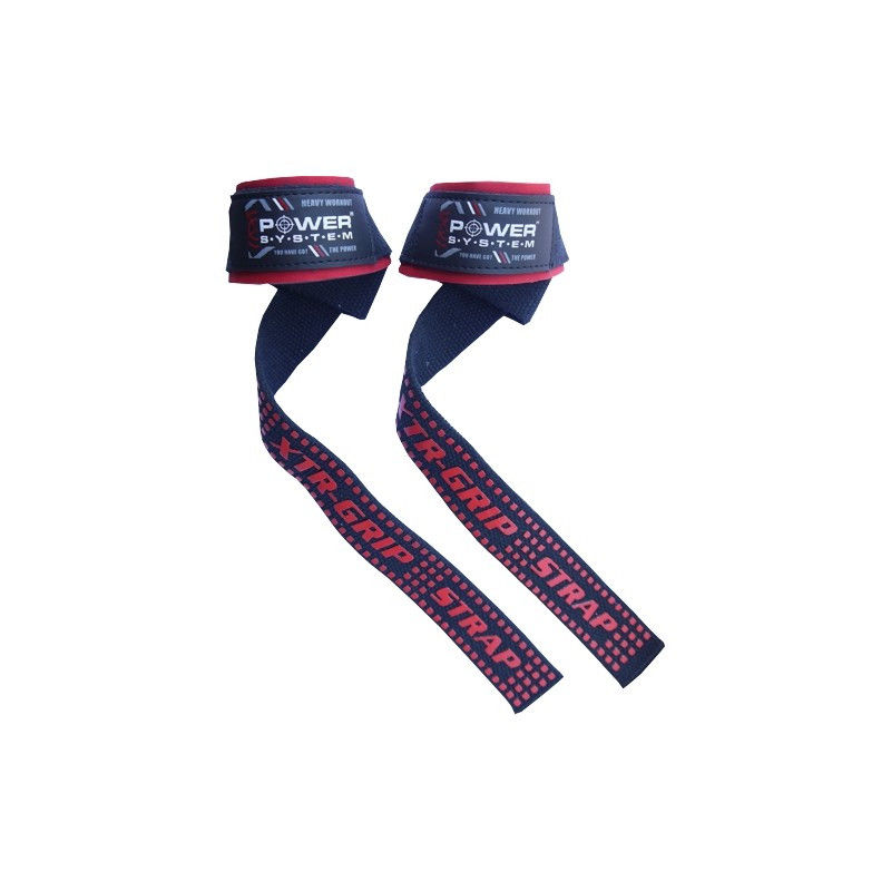 

Лямки для тяги Power System XTR-Grip Straps PS-3430 красные, Красный