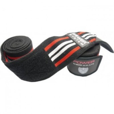 

Бинты для жима Power System Elbow Wraps PS-3600 красные, Красный