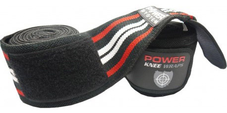 

Бинты для приседаний Power System Knee Wraps PS-3700 красные, Красный