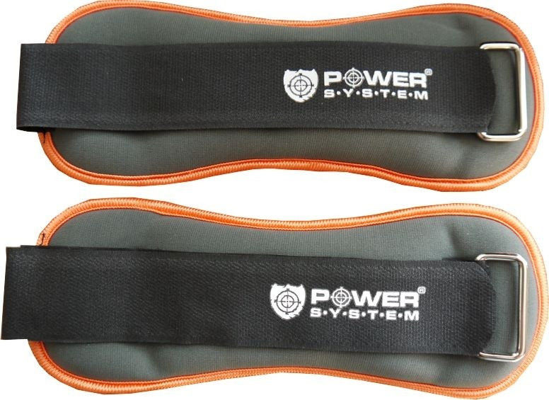 

Утяжелители для рук Power System Ankle Weight 2 шт по 0,5 кг, Серый