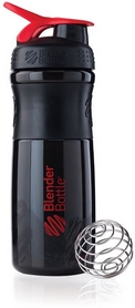 Шейкер BlenderBottle SportMixer 820 мл з кулькою Black / Red