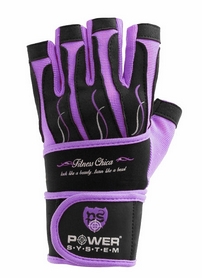 Перчатки спортивные Power System Fitness Chica Purple