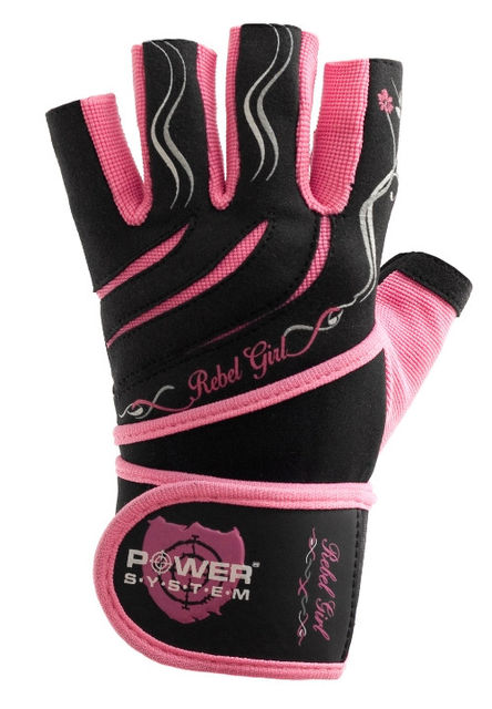 

Перчатки спортивные Power System Rebel Girl Pink, Розовый