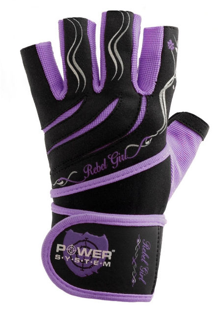 

Перчатки спортивные Power System Rebel Girl Purple, Фиолетовый