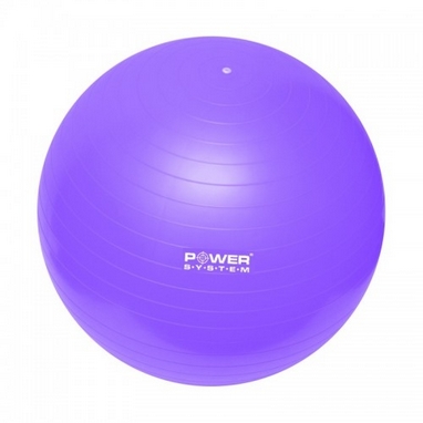 Мяч для фитнеса (фитбол) 65 см Power System Gymball фиолетовый
