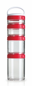 Контейнер для спортивного питания BlenderBottle GoStak Starter 4 Pak Original 350 мл красный