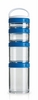 Контейнер для спортивного питания BlenderBottle GoStak Starter 4 Pak Original 350 мл синий