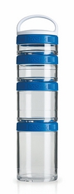 Контейнер для спортивного харчування BlenderBottle GoStak Starter 4 Pak Original 350 мл синій