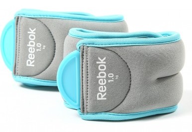 

Утяжелители для ног Reebok RAWT-11074BL, 2 шт. по 1 кг, Синий