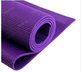 Коврик для йоги (йога-мат) фиолетовый 4 мм - Фото №3