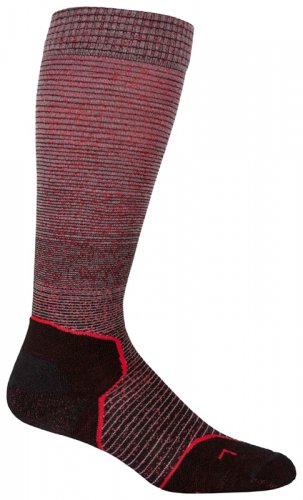 

Термоноски Icebreker Ski + Lite OTC Print TBC Men бордовые, Бордовый