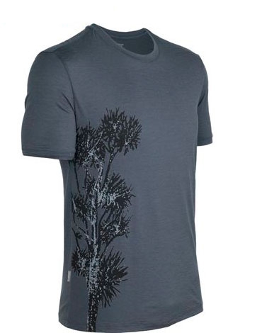 

Футболка Icebreaker Tech T Lite SS Men Stuart's Tree monsoon, Синий