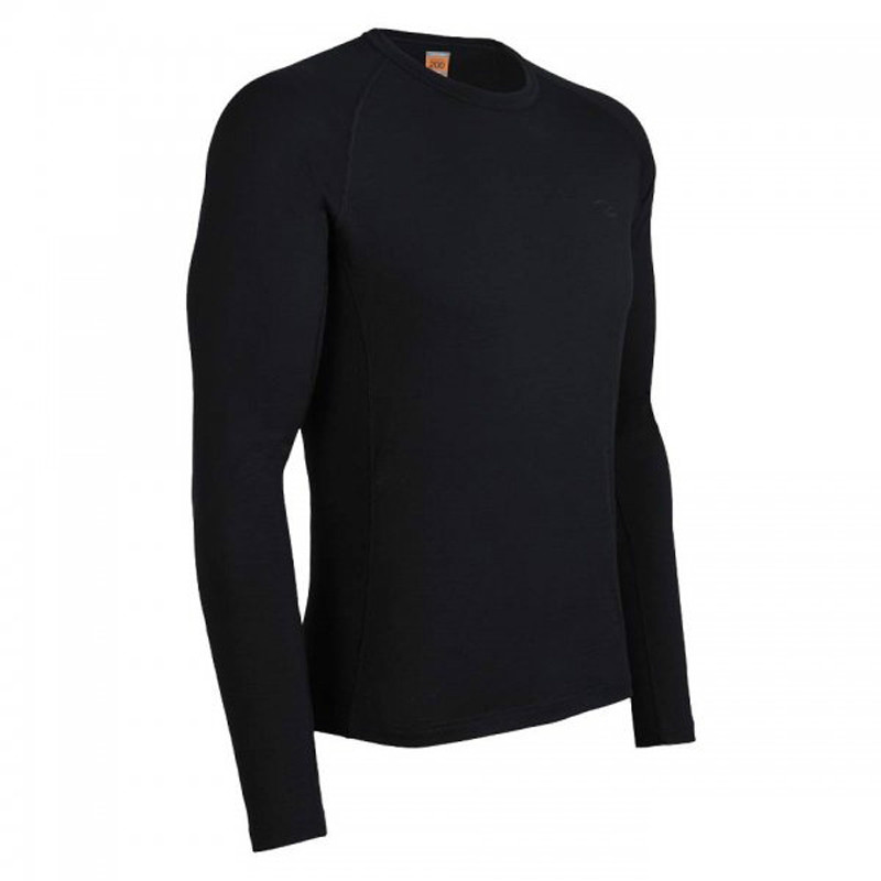 

Футболка с длинным рукавом Icebreaker BF 260 Tech LS Crewe Men black, Черный