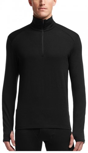 

Футболка с длинным рукавом Icebreaker BF 260 Tech LS Half Zip Men black, Черный