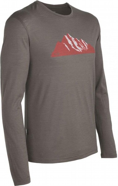 

Футболка с длинным рукавом Icebreaker Tech T Lite LS Men Roots trail, Коричневый